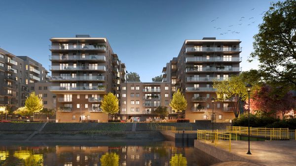 Rzut Przystań Reymonta II - Mieszkanie na sprzedaż, Wrocław, Psie Pole, 600448  PLN