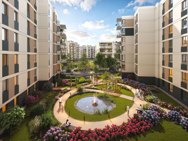 Rzut Miasteczko Jutrzenki Dzielnica Hortensji - Mieszkanie na sprzedaż, Warszawa, Włochy