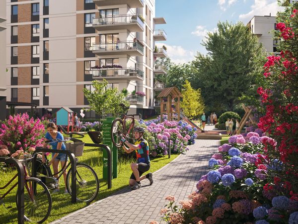 Rzut Miasteczko Jutrzenki Dzielnica Hortensji - Mieszkanie na sprzedaż, Warszawa, Włochy