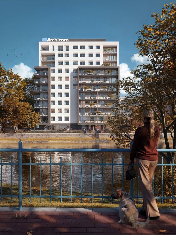 Rzut Przystań Reymonta II - Mieszkanie na sprzedaż, Wrocław, Psie Pole, 567252  PLN