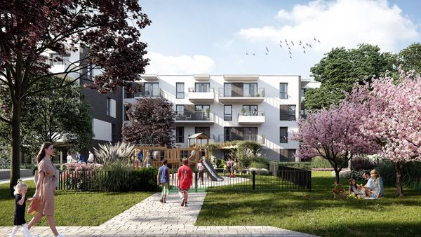 Rzut Zielono Mi - Mieszkanie na sprzedaż, Warszawa, Mokotów