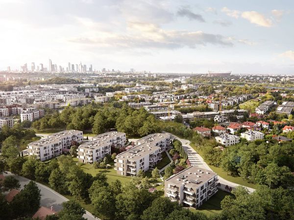 Rzut Zielono Mi - Mieszkanie na sprzedaż, Warszawa, Mokotów