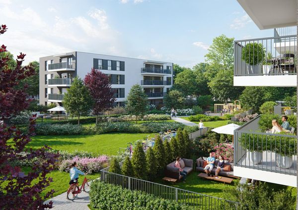Rzut Zielono Mi - Mieszkanie na sprzedaż, Warszawa, Mokotów