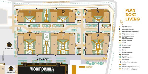 Rzut Doki Living - Mieszkanie na sprzedaż, Gdańsk, Śródmieście, 2640400  PLN