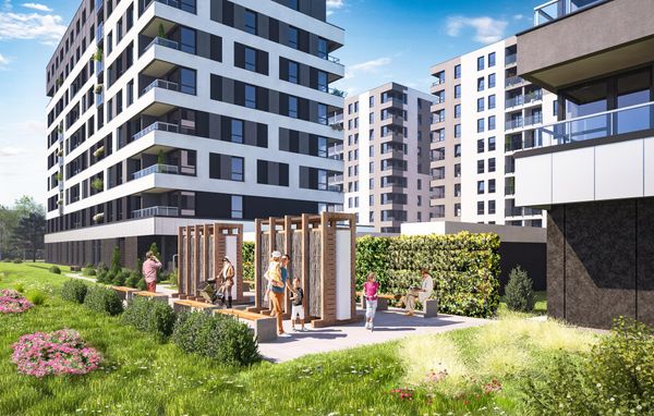 Rzut Piasta Towers bud. 86 i 86a - Mieszkanie na sprzedaż, Kraków, Mistrzejowice, 611378  PLN