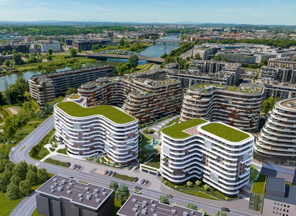 Rzut Wiślane Tarasy 2.0 - Mieszkanie na sprzedaż, Kraków, Grzegórzki, 1445049  PLN