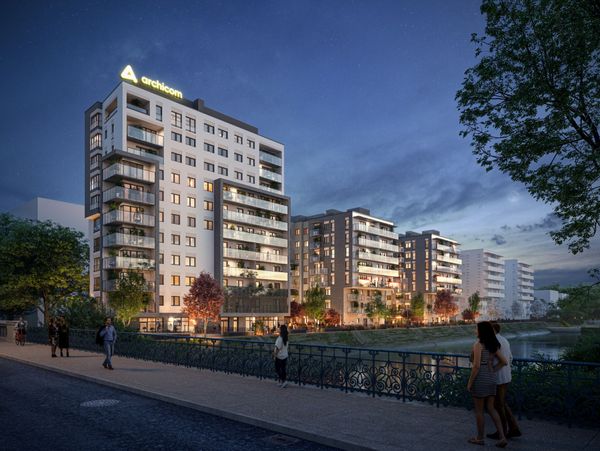 Rzut Przystań Reymonta - Mieszkanie na sprzedaż, Wrocław, Psie Pole, 518995  PLN