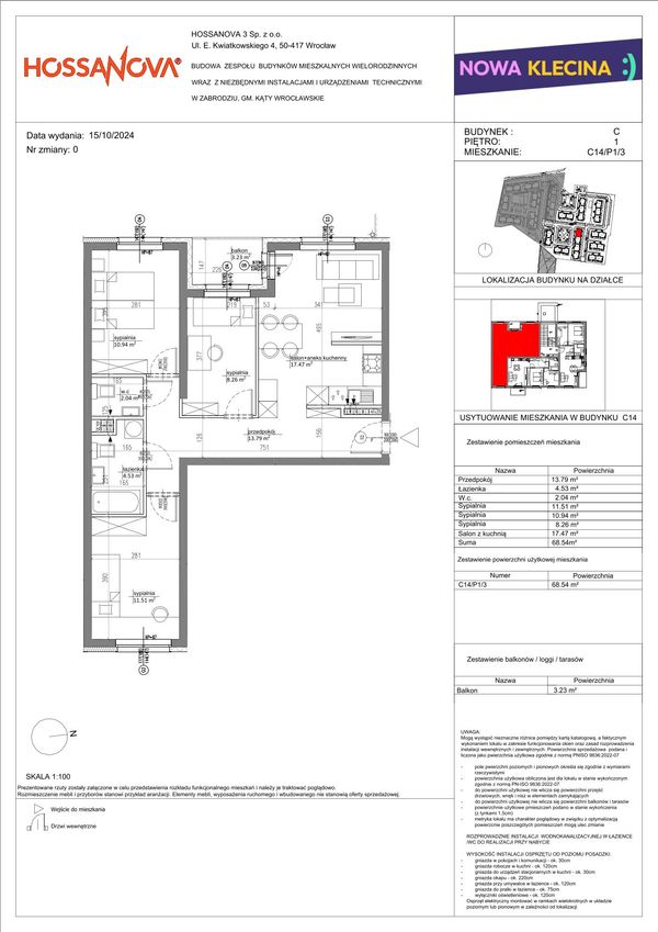 Rzut Nowa Klecina - C14-P1-3