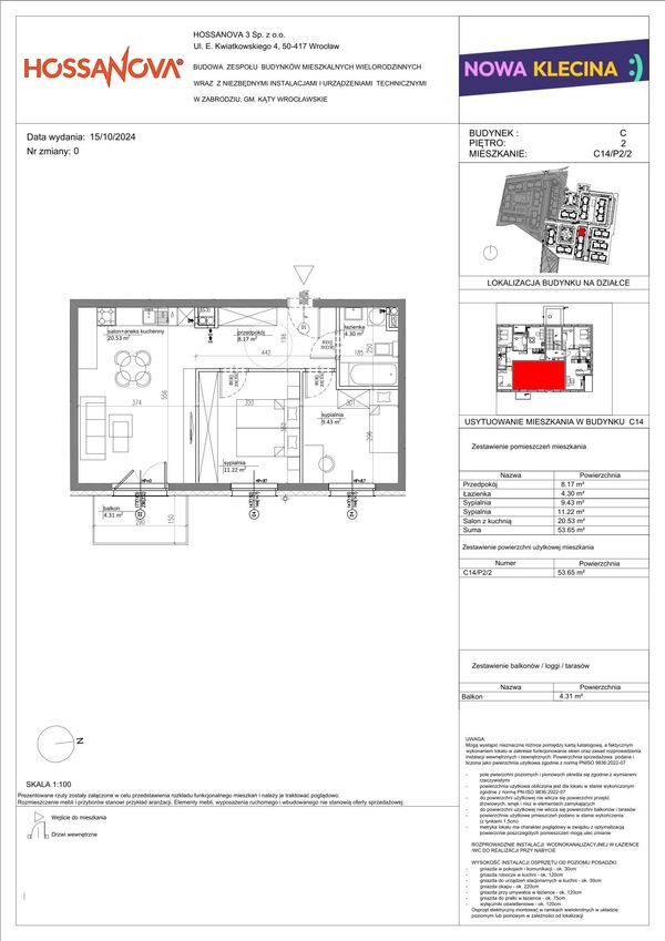 Rzut Nowa Klecina - C14-P2-2