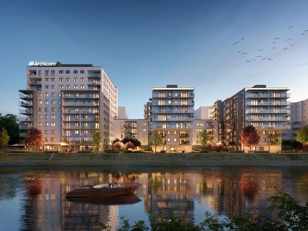 Rzut Przystań Reymonta - Mieszkanie na sprzedaż, Wrocław, Psie Pole, 518995  PLN