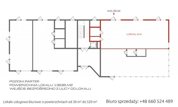 Rzut Lokalne Rewiry - Komercyjne lokal na sprzedaż, inne, 621000  PLN