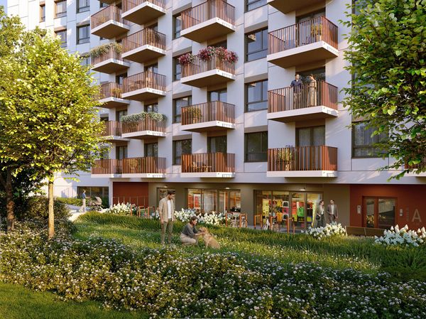 Rzut Przystanek Prądnik  - Mieszkanie na sprzedaż, Kraków, Prądnik Biały, 872312  PLN
