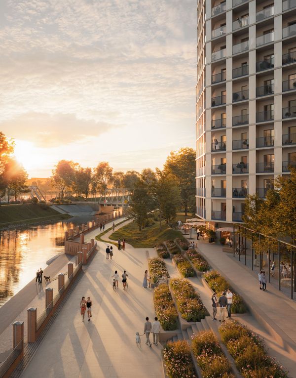 Rzut Bulwar Północny Budynek E - etap II - Mieszkanie na sprzedaż, Wrocław, Śródmieście, 861219  PLN