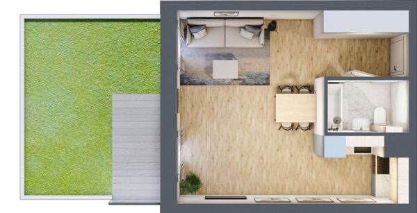 Rzut Mieszczańska Park - Mieszkanie na sprzedaż, Wrocław, Śródmieście, 658806  PLN
