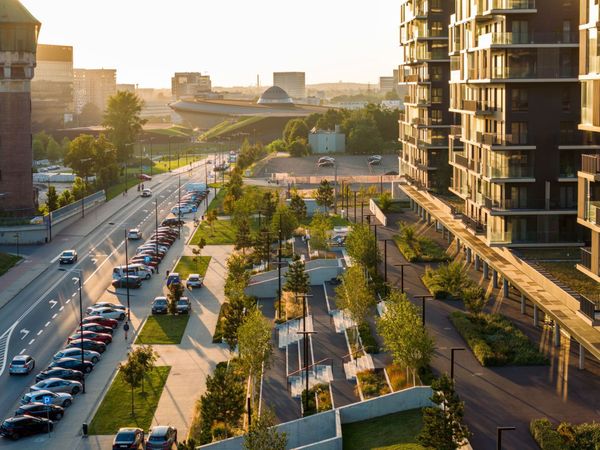 Rzut Pierwsza Dzielnica - Mieszkanie na sprzedaż, Katowice, Bogucice
