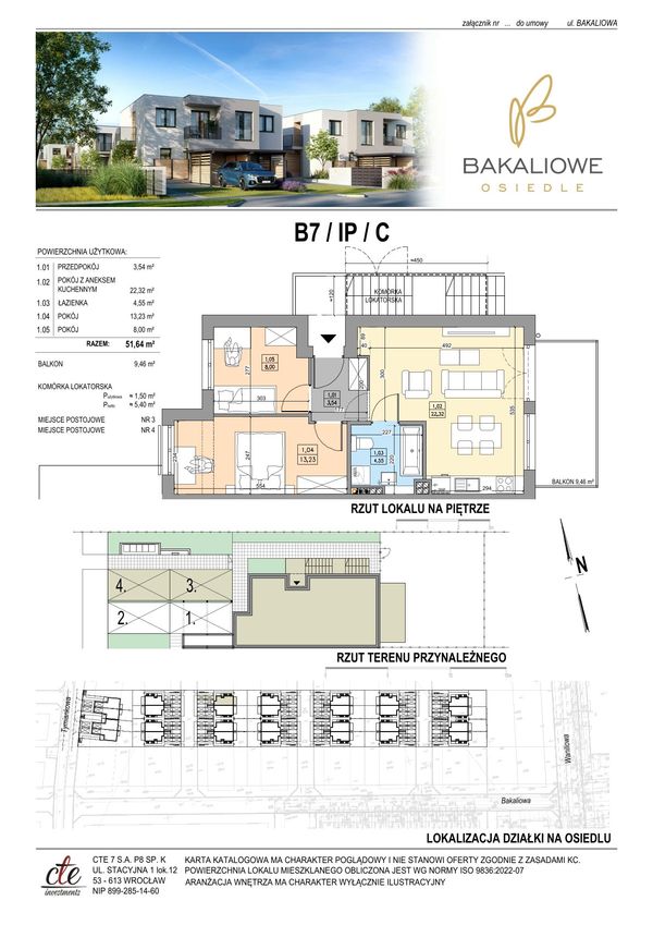 Rzut Osiedle Bakaliowe - B07-IP-C