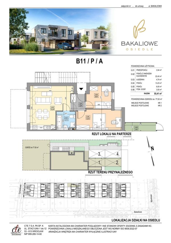 Rzut Osiedle Bakaliowe - B11-P-A