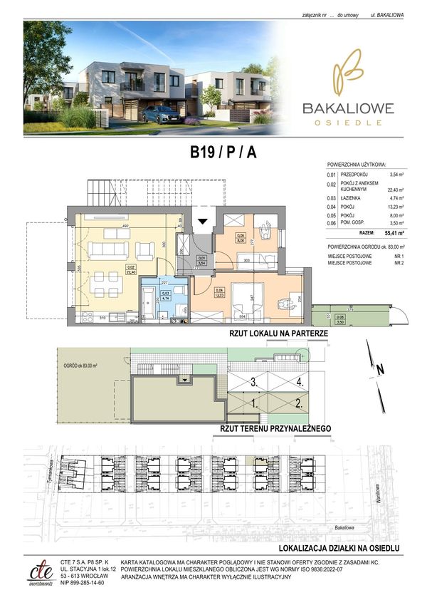 Rzut Osiedle Bakaliowe - B19-P-A