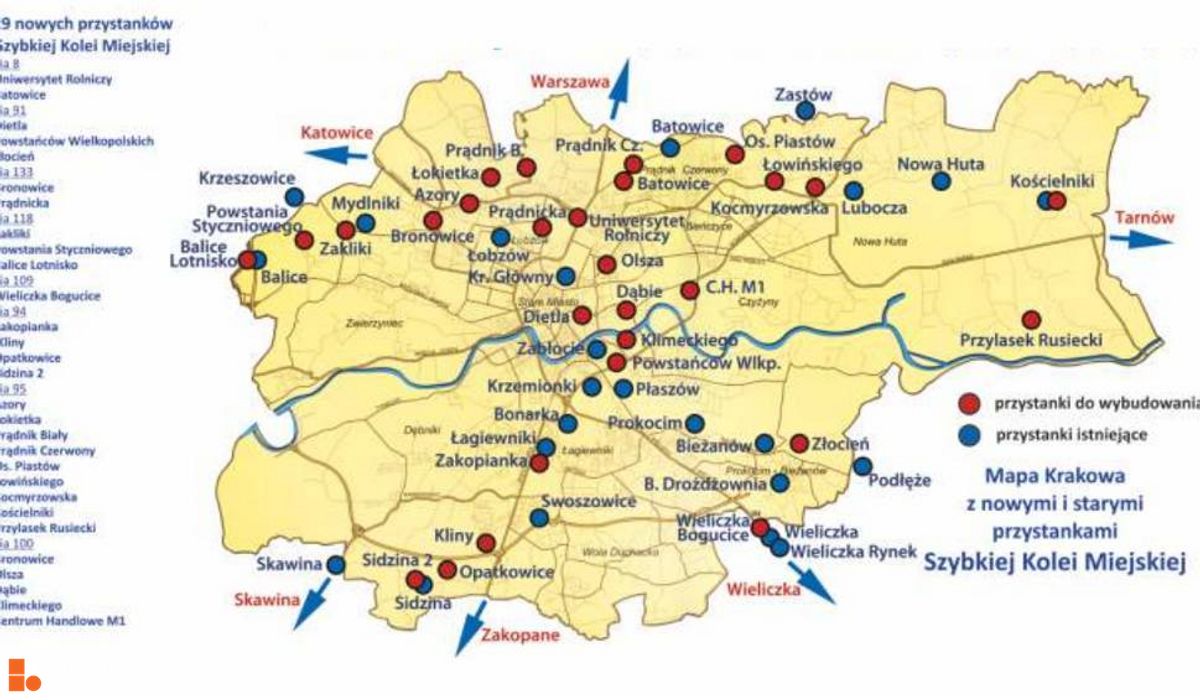 Wizualizacja [Kraków] Kolej Aglomeracyjna dodał Damian Daraż 