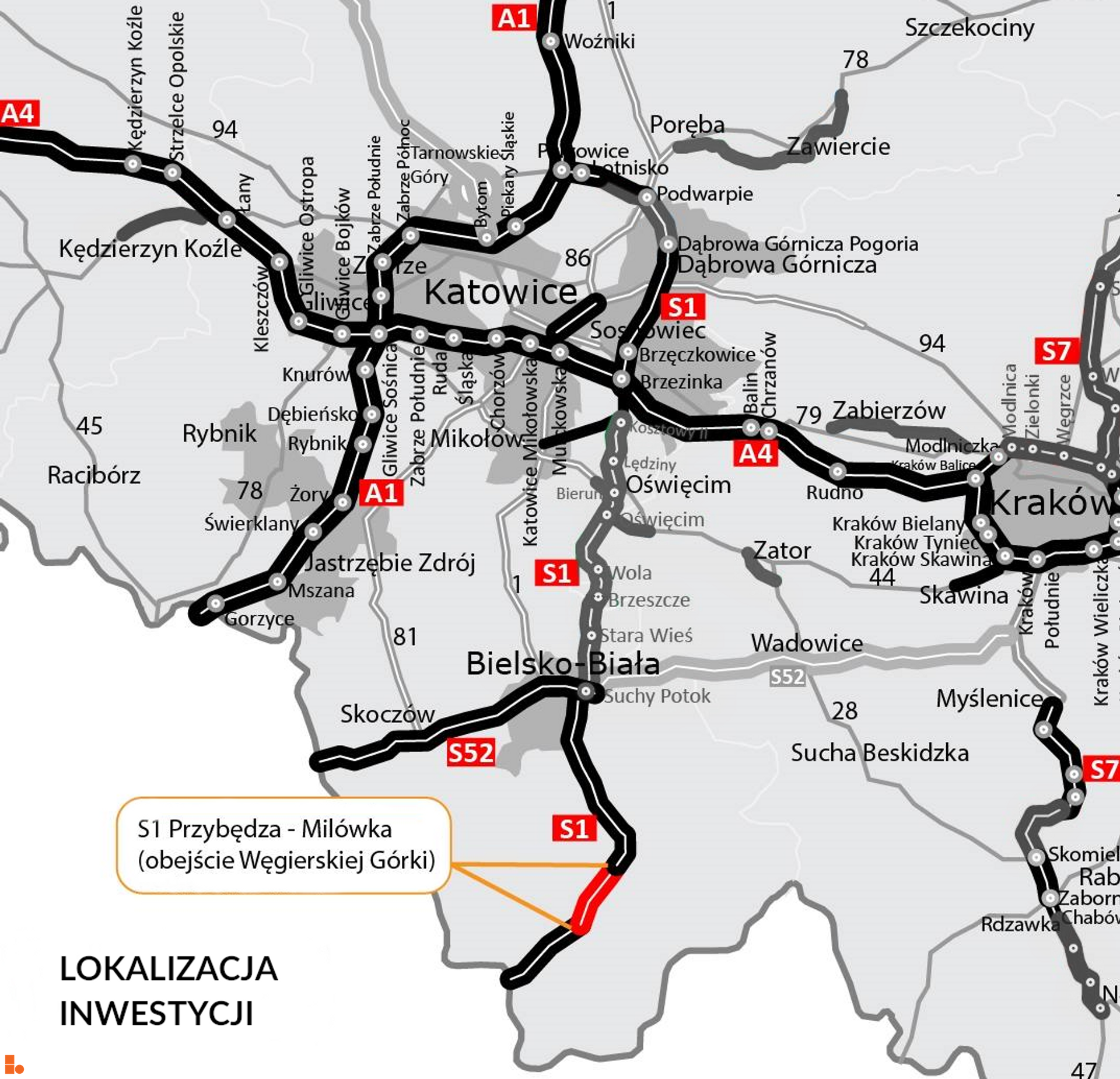 S1 Przybędza – Milówka