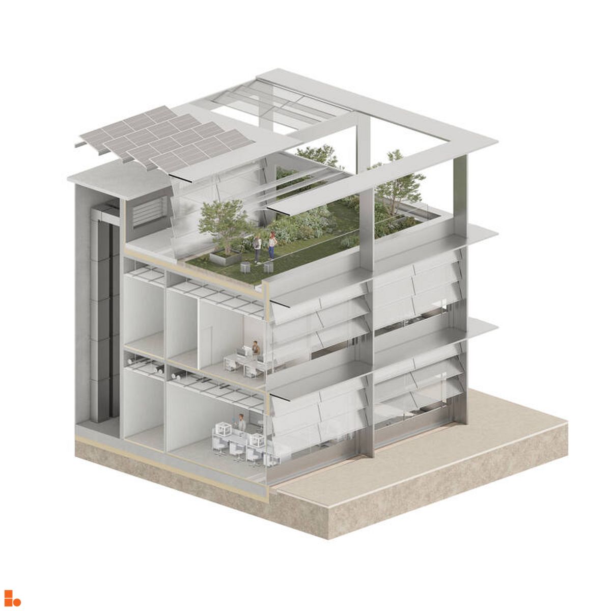 Wizualizacja Centrum Mikro Elektroniki, Mikro Systemów i Mikro Inżynierii dodał Wojciech Jenda