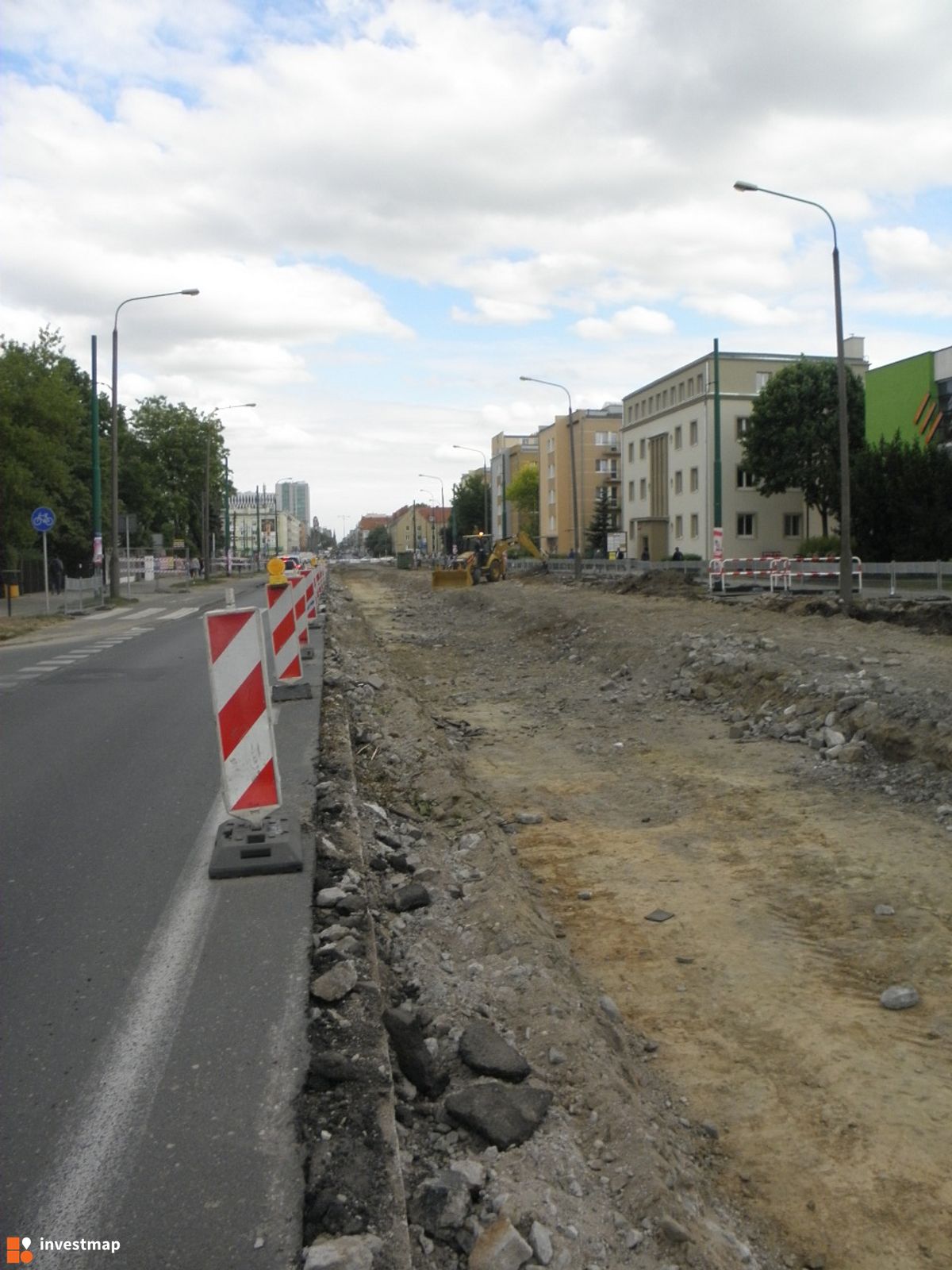 Zdjęcie [Poznań] Ul. Dąbrowskiego (remont odcinka śródmiejskiego) + rynek Jeżycki fot. PieEetrek 