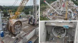 Tunel średnicowy pod Łodzią: Trwa demontaż tarczy Faustyna [ZDJĘCIA]