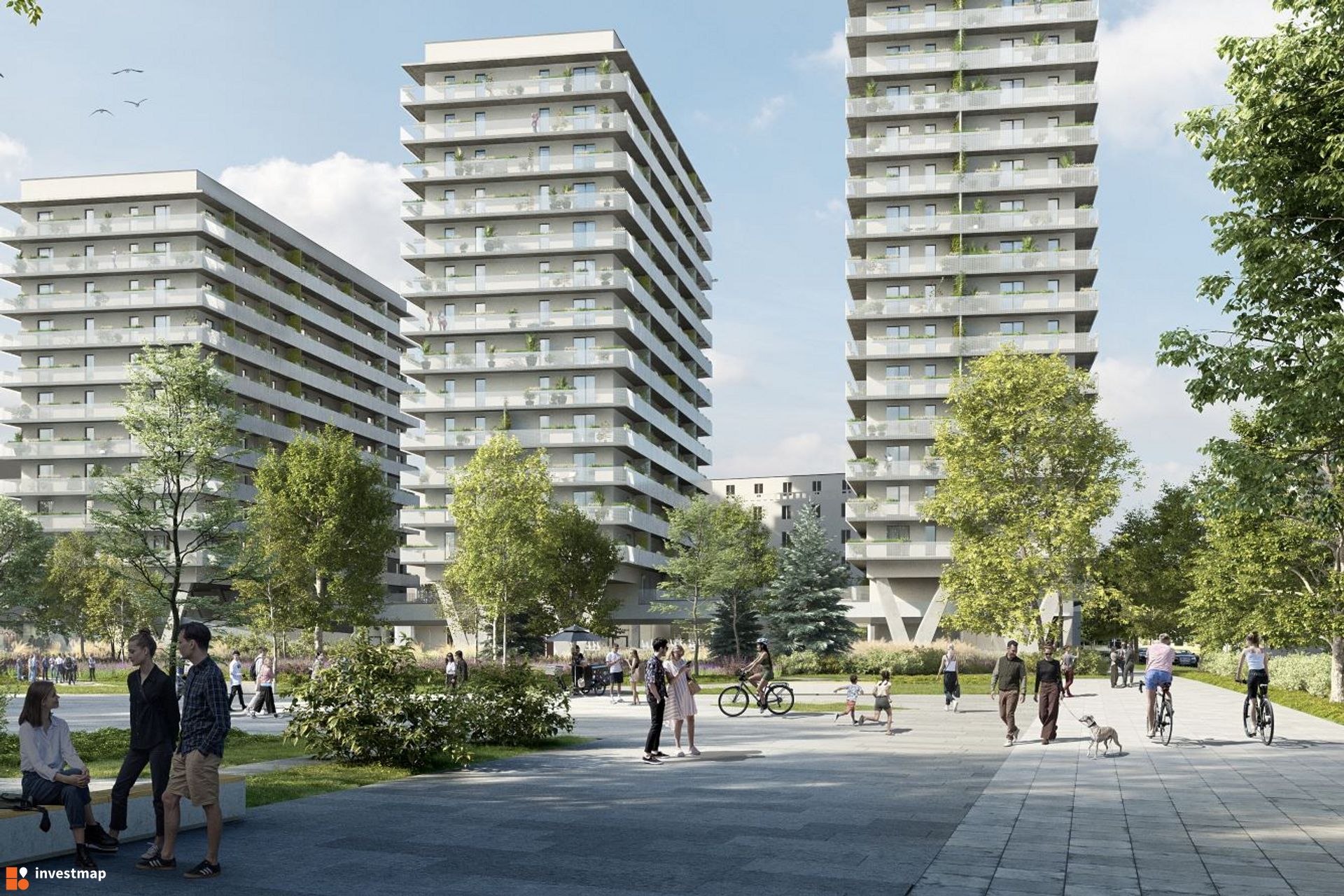 W centrum Katowic powstają trzy nowe wieże z mieszkaniami 