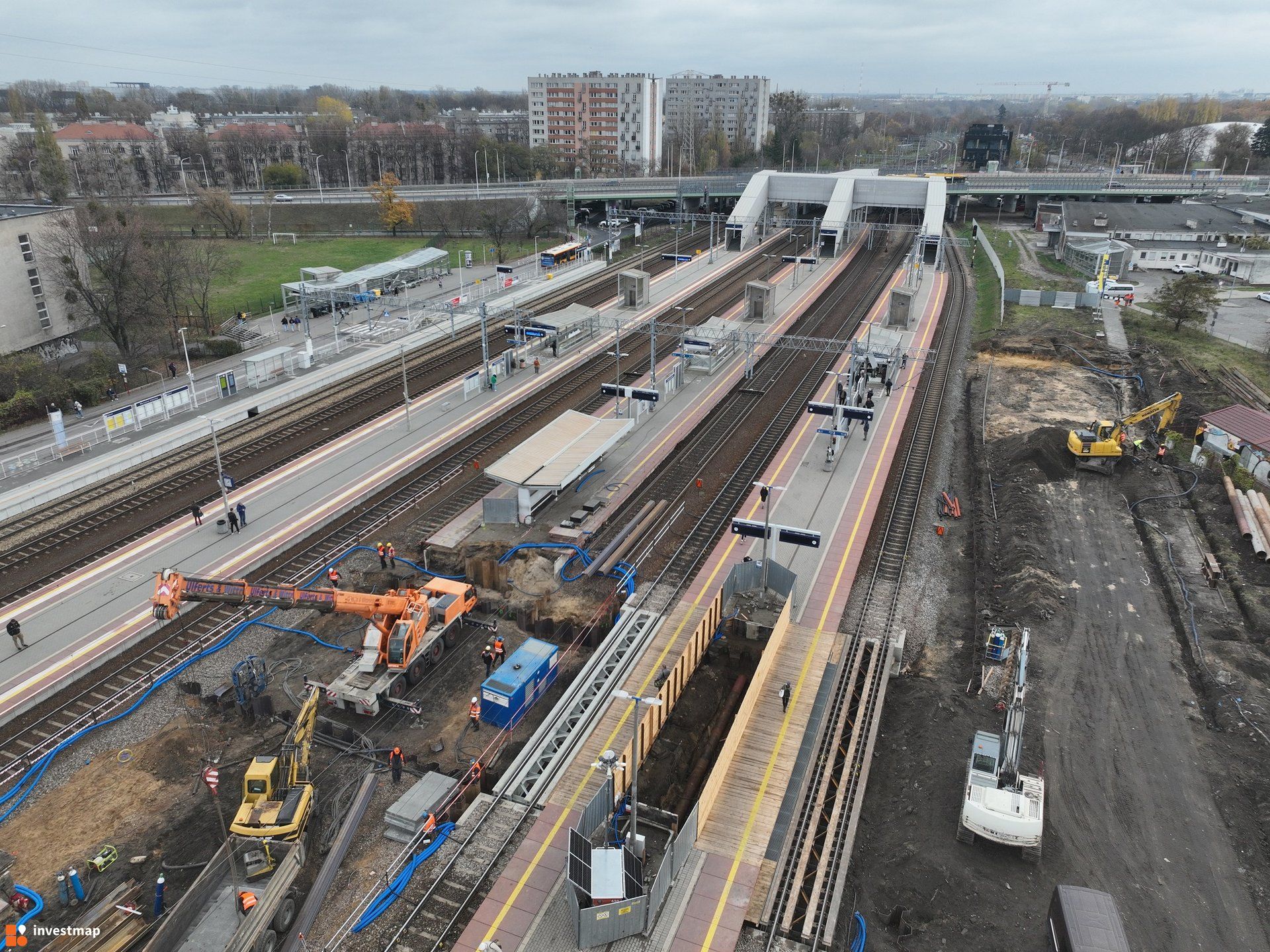 PKP PLK modernizują stację kolejową Warszawa Gdańska 