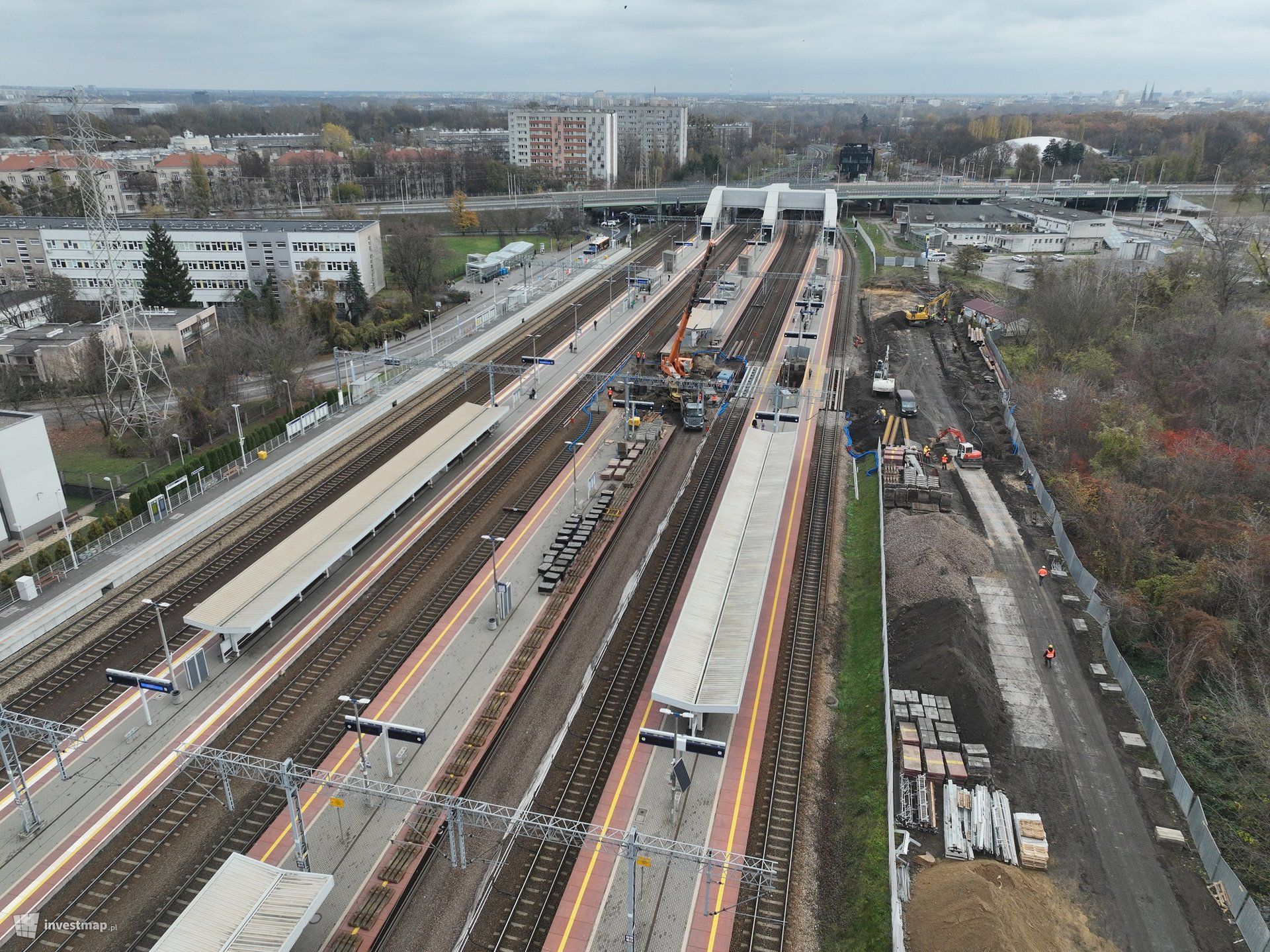 PKP PLK modernizują stację kolejową Warszawa Gdańska 