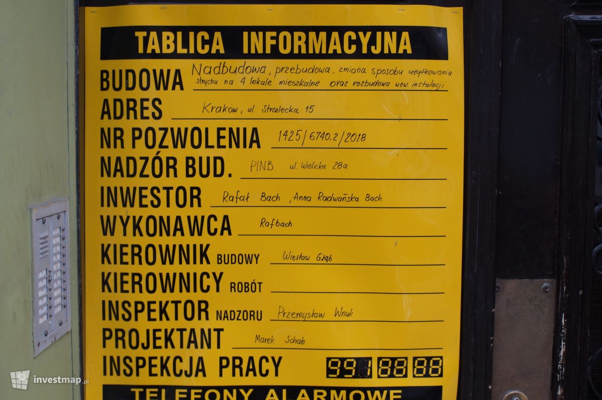 Zdjęcie [Kraków] Remont Kamienicy, ul. Strzelecka 15 fot. Damian Daraż 
