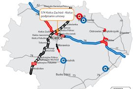 S74 Kielce Zachód – Kielce (DK73)
