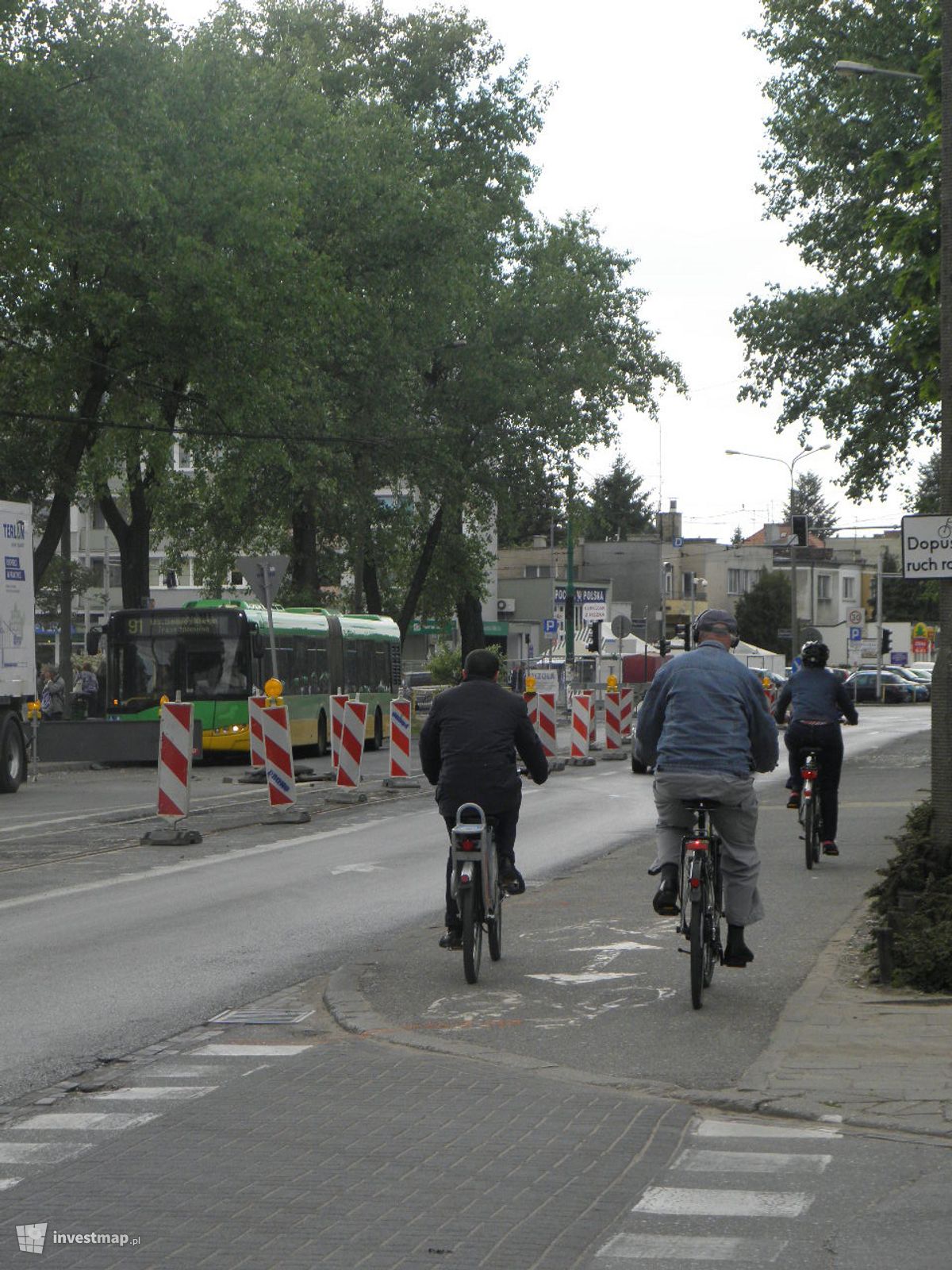 Zdjęcie [Poznań] Ul. Dąbrowskiego (remont odcinka śródmiejskiego) + rynek Jeżycki fot. PieEetrek 