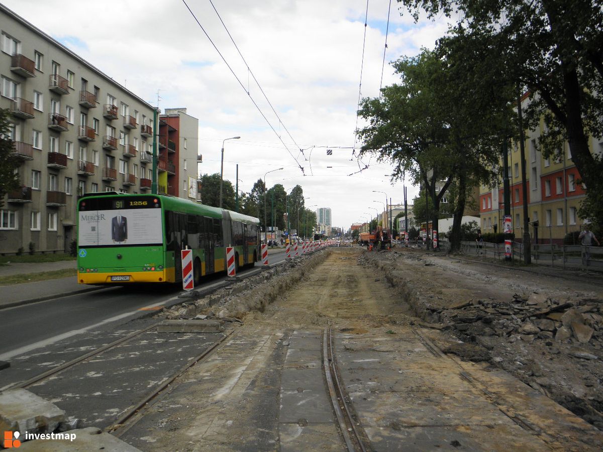 Zdjęcie [Poznań] Ul. Dąbrowskiego (remont odcinka śródmiejskiego) + rynek Jeżycki fot. PieEetrek 