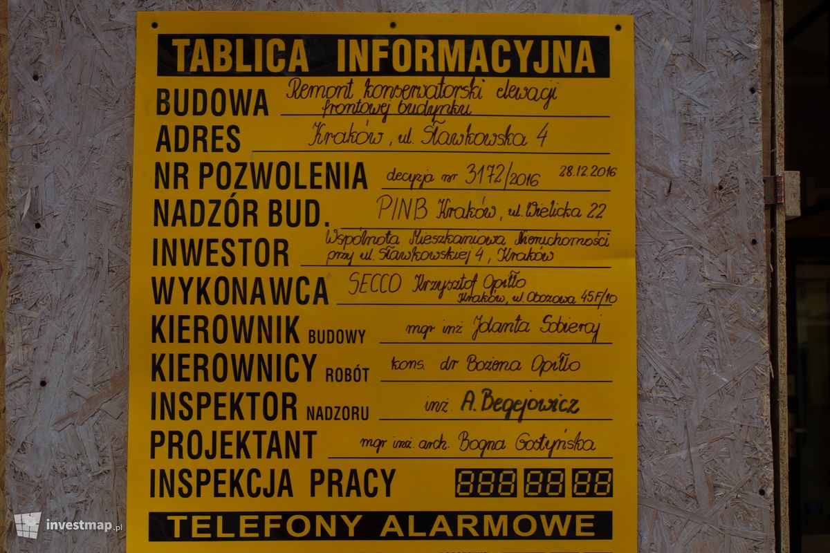 Zdjęcie [Kraków] Remont Kamienicy, ul. Sławkowska 4 fot. Damian Daraż 