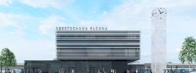 Przebudowa dworca PKP Częstochowa na kolejnym etapie [WIZUALIZACJE]
