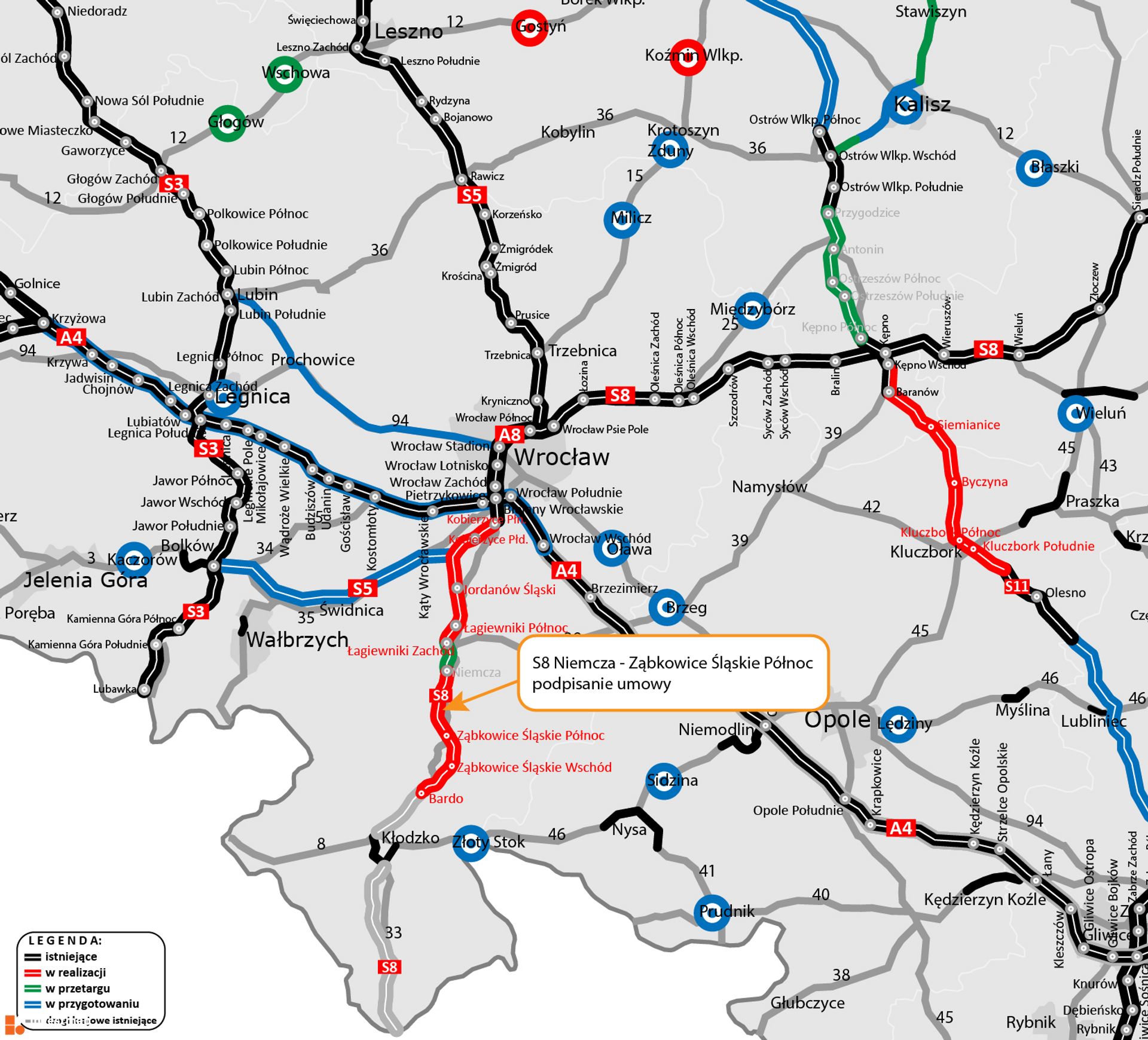 S8 Niemcza - Ząbkowice Śląskie Północ