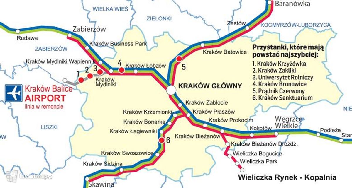 Wizualizacja [Kraków] Kolej Aglomeracyjna dodał Damian Daraż 