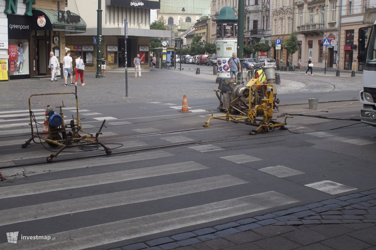Zdjęcie [Kraków] Przebudowa skrzyżowania pod Teatrem Bagatela fot. Damian Daraż