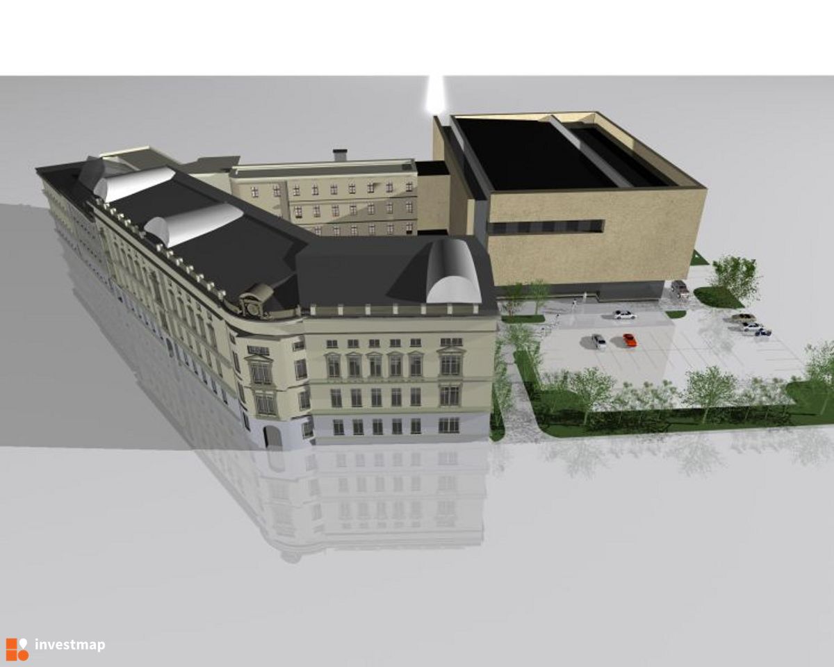 Wizualizacja [Wrocław] Budowa sali koncertowej (budynek E) i remont sal dydaktycznych (budynek D) (Akademia Muzyczna) dodał Jan Hawełko 