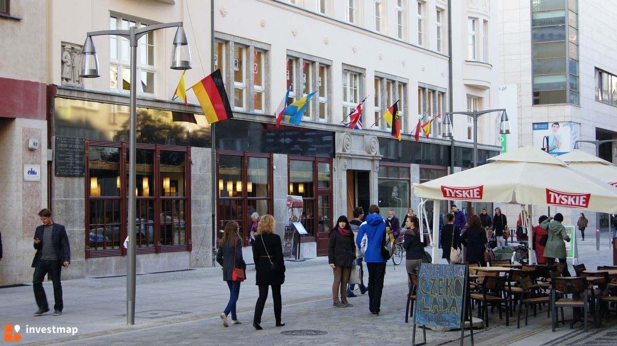 Zdjęcie [Wrocław] Kużnicza 43/45 ("Dom pod Zieloną Dynią i Dwoma Polakami") fot. akcentoffice 