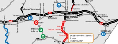 Podkarpacie: Trwa realizacja II etapu obwodnicy Sanoka, w ciągu DK28 [FILM]
