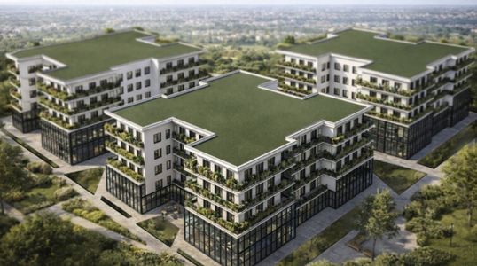 Dawna siedziba IBM Polska we Wrocławiu zmieni się w mieszkania? Trzy biurowce czeka duża metamorfoza [WIZUALIZACJE]