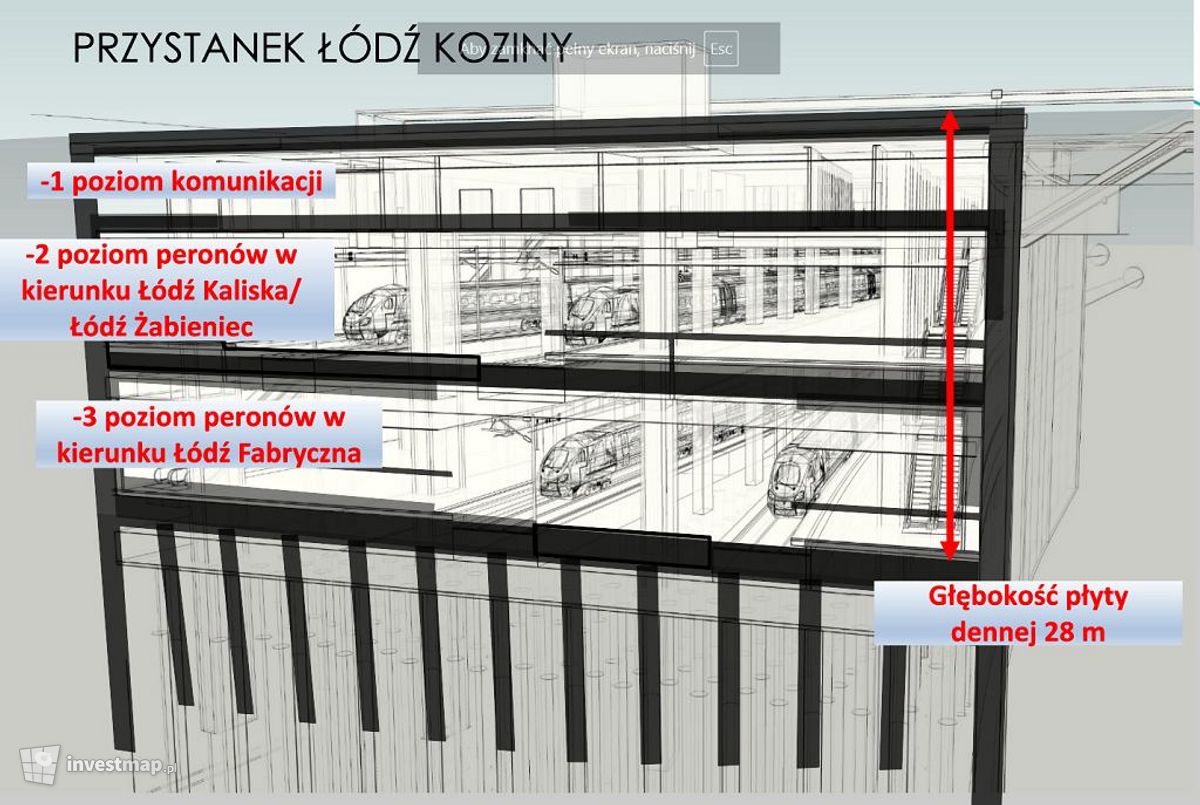 Wizualizacja Stacja kolejowy Łódź Koziny dodał Jakub Zazula 