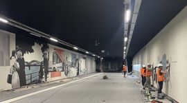 Kończą się prace przy budowie przejścia podziemnego z muralem na modernizowanej stacji Warszawa Gdańska [ZDJĘCIA]