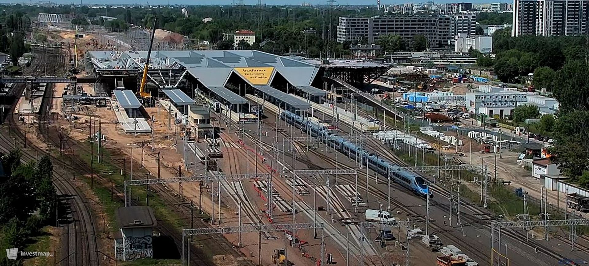 Postępują prace przy przebudowie dworca Warszawa Zachodnia 