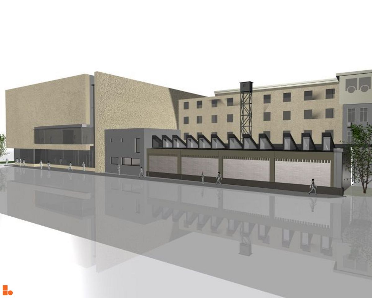 Wizualizacja [Wrocław] Budowa sali koncertowej (budynek E) i remont sal dydaktycznych (budynek D) (Akademia Muzyczna) dodał Jan Hawełko 