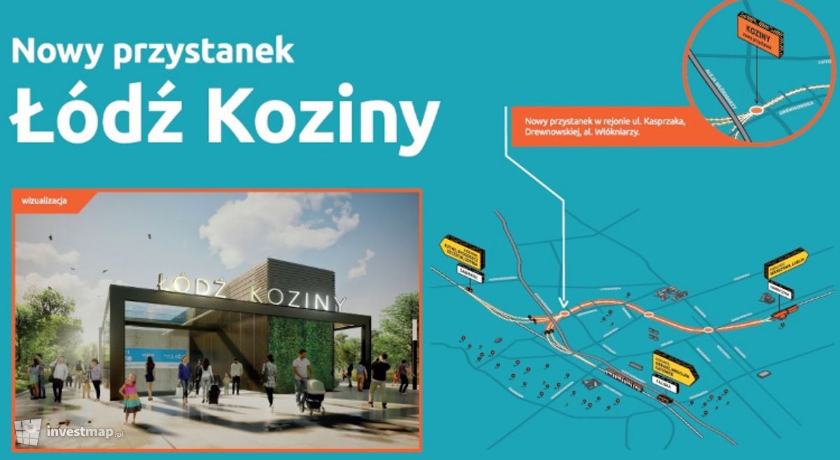 Wizualizacja Stacja kolejowy Łódź Koziny dodał Jakub Zazula 