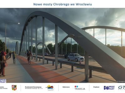 Rusza budowa nowych mostów Chrobrego we Wrocławiu [NOWE WIZUALIZACJE]