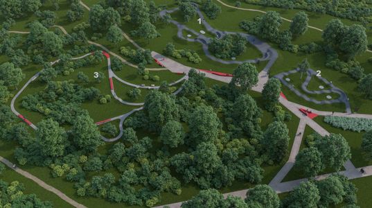 We Wrocławiu powstanie Rowerowy Park Mamuta - wyczynowe tory treningowe [WIZUALIZACJE]